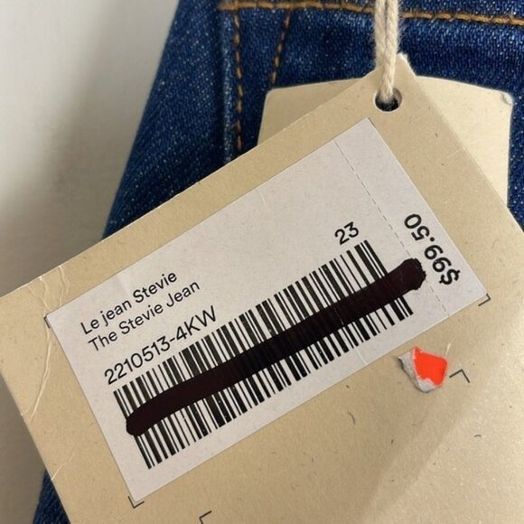 Frank and Oak Stevie Jeans Dark Blue Size 23 NEW - Picture 7 of 12